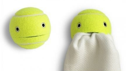 Tennis Ball Towel Holder