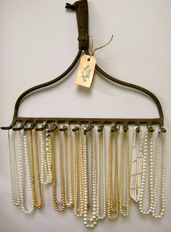 Garden Rake Necklace Holder